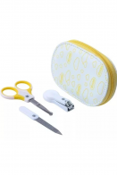 KIT HIGIENE 3 PECAS COM NECESSAIRE UNISSEX PIMPOLHO AMARELO