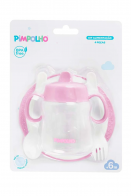 KIT DE ALIMENTACAO COM 4 PCS FEM PIMPOLHO ROSA