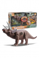 DINOSSAURO TRICERATOPS GRANDE ARTICULADO DINOPARK COM SOM - BEE TOYS