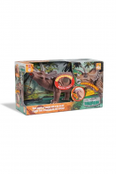 DINOSSAURO TRICERATOPS GRANDE ARTICULADO DINOPARK COM SOM - BEE TOYS