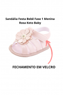 SANDALIA BEBE ROSA-FEM.