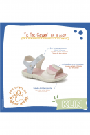 171224000 PAPETE TIC TAC CASUAL - 171 AZUL CANDY METALIZADO/OFF WHITE PEROLIZADO 18/27